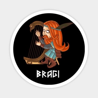 Bragi - God of Poetry and Music - Norse Mythology Magnet